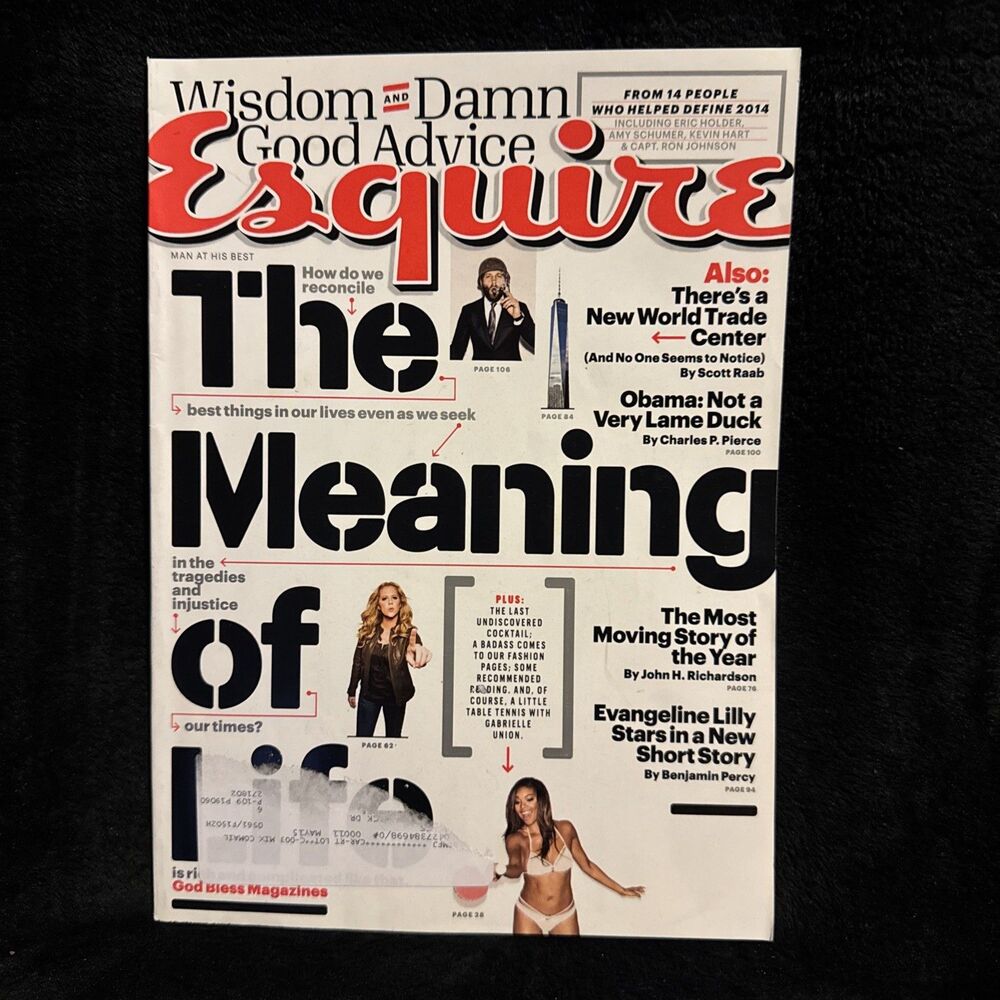 ESQUIRE January 2015 Magazine Wisdom & Damn Good Advice The Meaning of Life